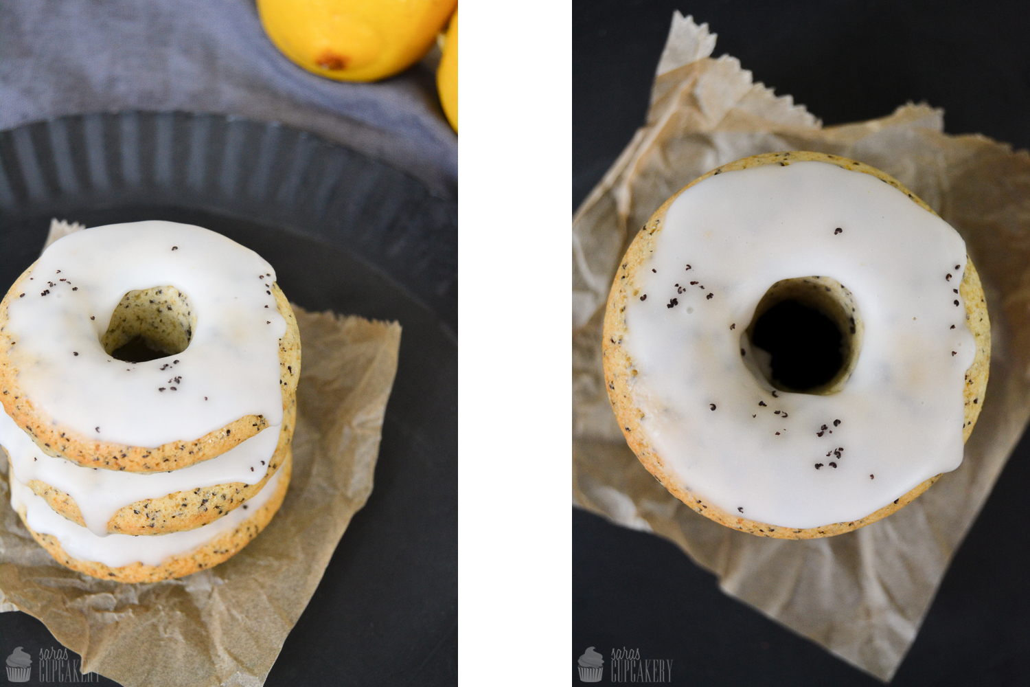 Mit Mohn und Zitrone in den Frühling {Mohn-Zitronen Donuts} - Saras ...