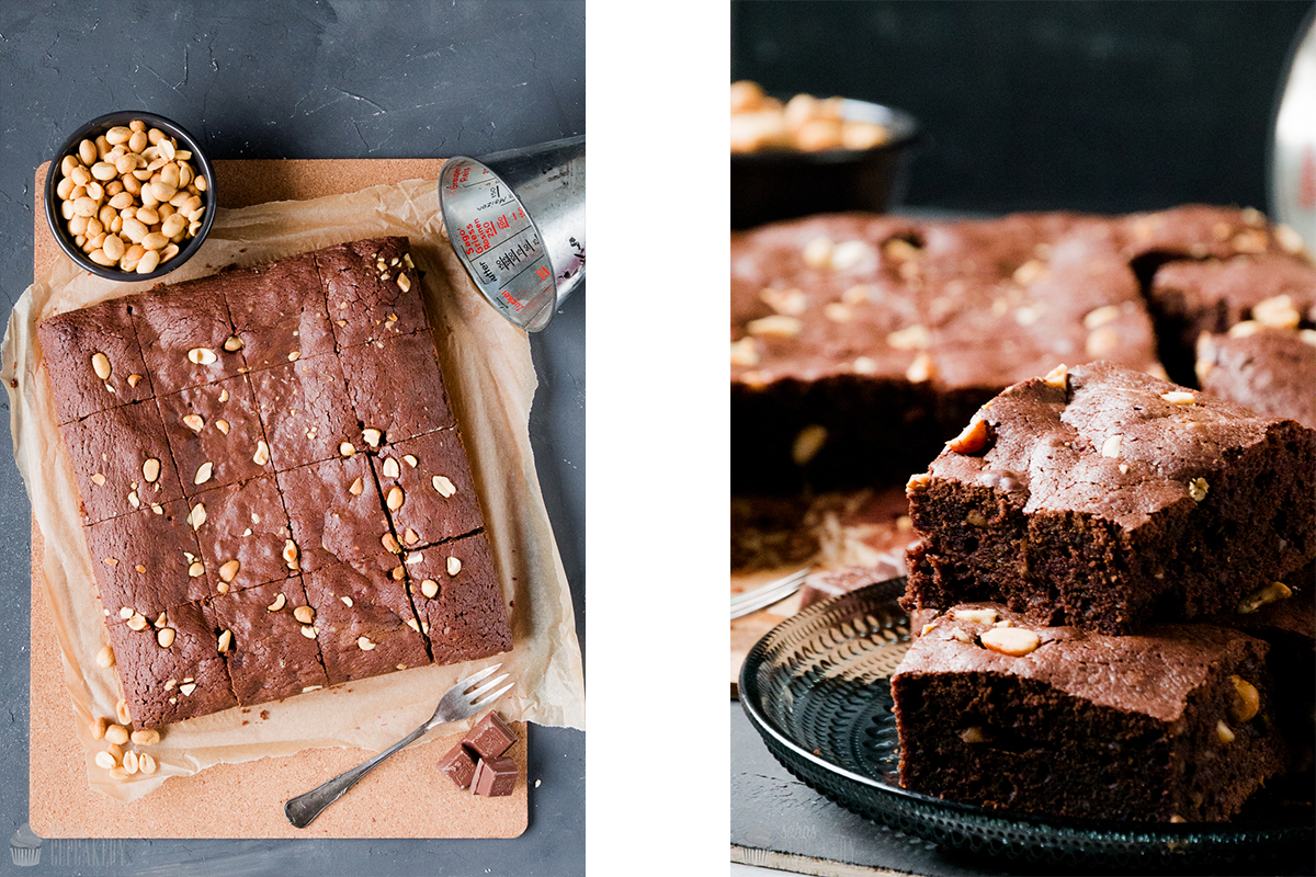 Schokolade trifft Nuss { Erdnuss-Brownies } - Saras Cupcakery Schokolade trifft Nuss { Erdnuss-Brownies } - Saras Cupcakery