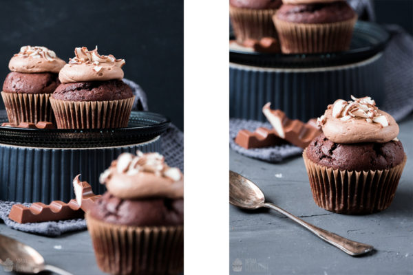Süßes mit Schokoriegeln { Kinderschokoladen Cupcakes } - Saras Cupcakery