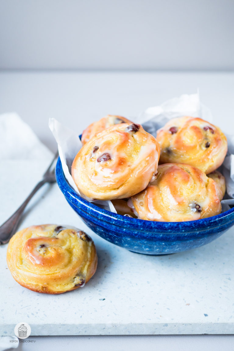 Rezept: leckere Rosinenschnecken - Saras Cupcakery