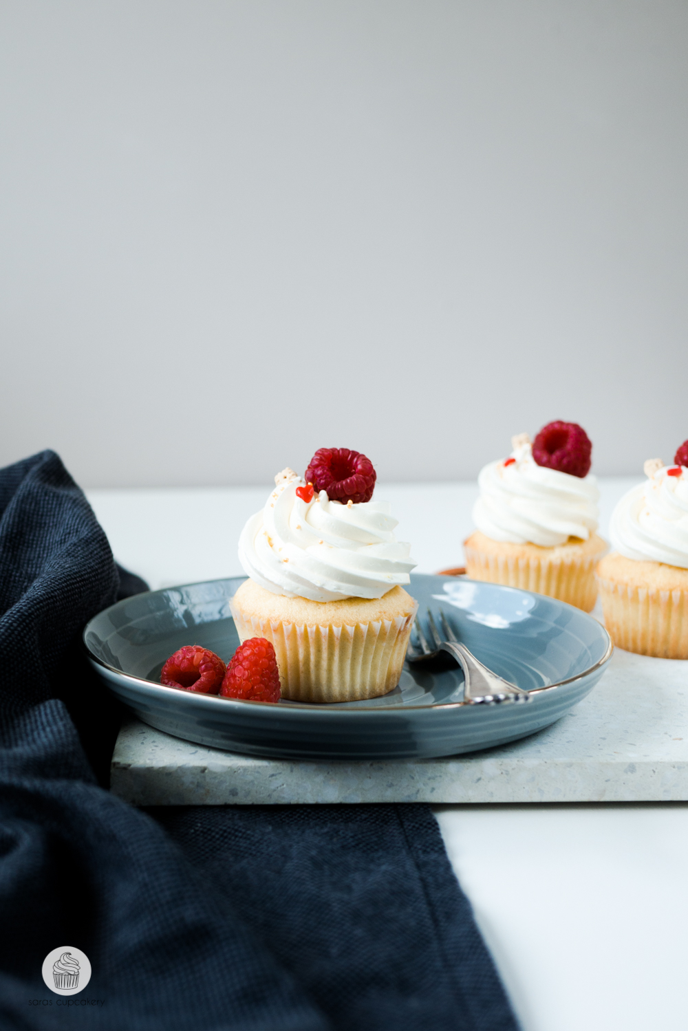 Rezept: Himbeer &amp; Zitrone Cupcakes - Saras Cupcakery