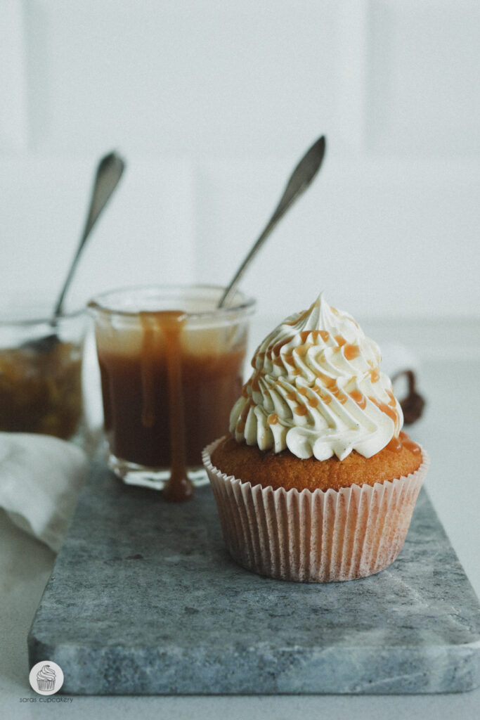 Apfel Karamell Cupcakes